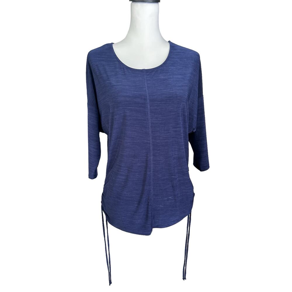 Diana Belle Blue Small 3/4 sleeve top